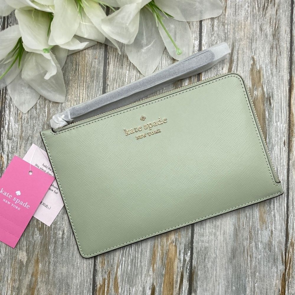 Women’s Kate Spade Staci Medium Zip L Wristlet Bag Wallet Purse
